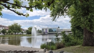 Ladengeschäft in zentraler Lage - Blick auf Kongresshalle